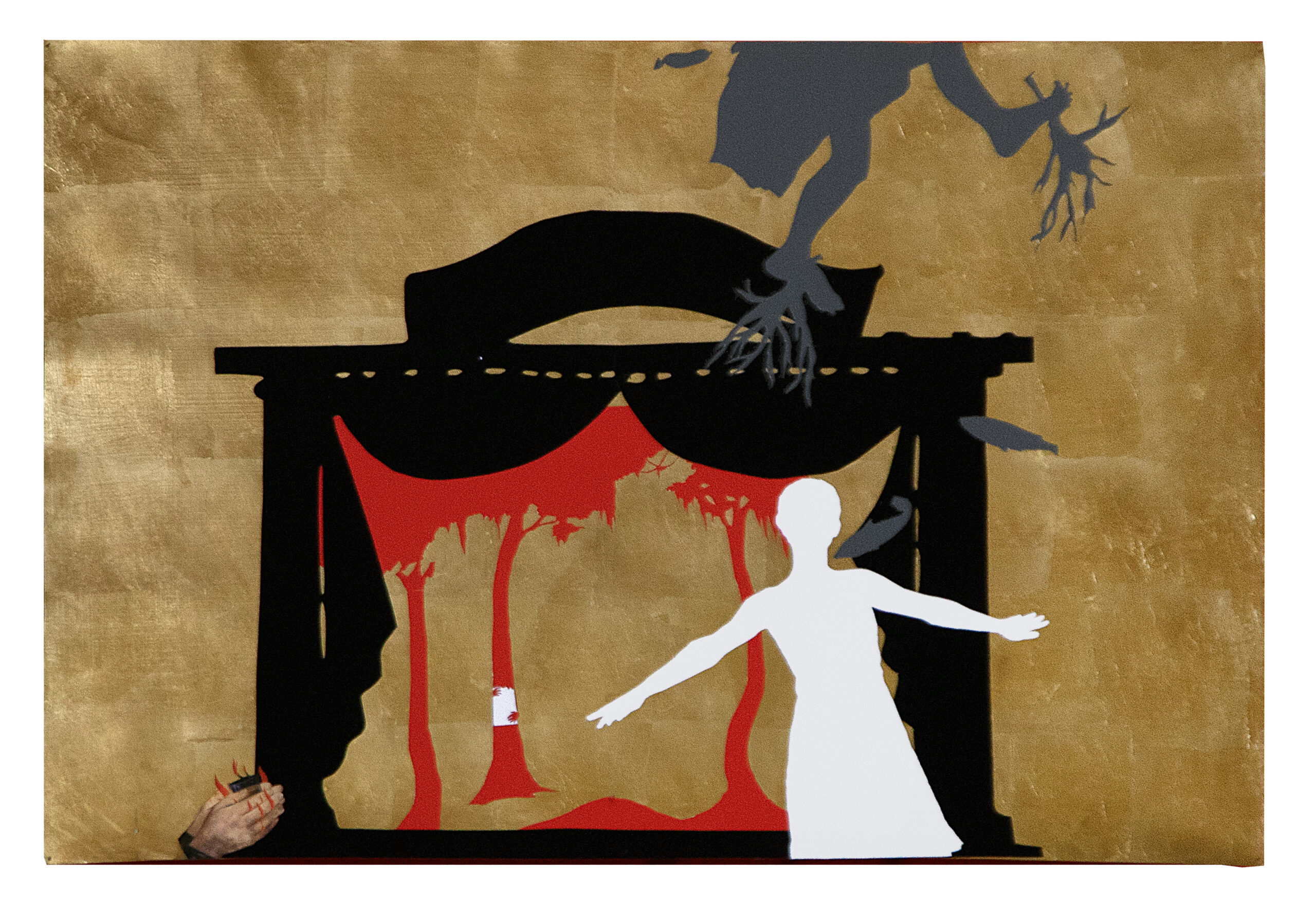 There is so much we can learn from the Sun
2024
Collage and mixed media on gold leaf
70 x 50 cm
Courtesy the artist and Mazzoleni, London - Torino - Milano